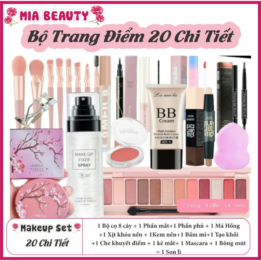 Bộ trang điểm cá nhân/bộ trang điểm đi tiệc/set makeup/ trọn bộ trang điểm/ bộ makeup cá nhân/ Bộ tr