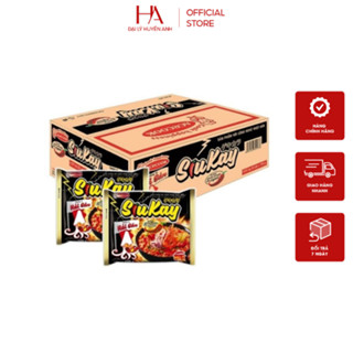 Thùng mì Siêu Cay Acecook 24 Gói / 1 Thùng Hương Vị Bò và Hải Sản Hàng Chuẩn Date mới nhất