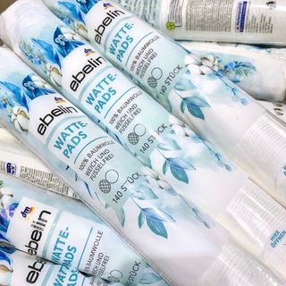 [Hàng Đức] Bông tẩy trang EBELIN thành phần từ cotton mềm, dai, làm sạch chuyên sâu