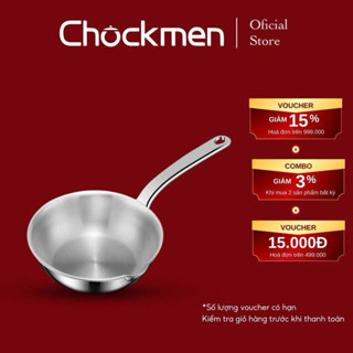 Chảo mini CHOCKMEN Inox Cao Cấp Size 12Cm Chảo Rán Chiên Trứng Dùng Mọi Loại Bếp