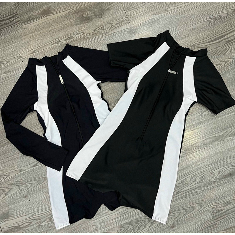 Bikini Đi biển 1 Mảnh Sẵn Mút Ngực Quần Đùi, Đồ Bơi Nữ Tay Ngắn Dài Trẻ Trung, Quyến Rũ Có Size | BigBuy360 - bigbuy360.vn