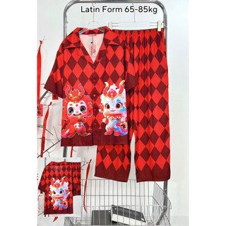 Đồ bộ Lụa Latin Tay Ngắn Quần Dài Bigsize Cao Cấp