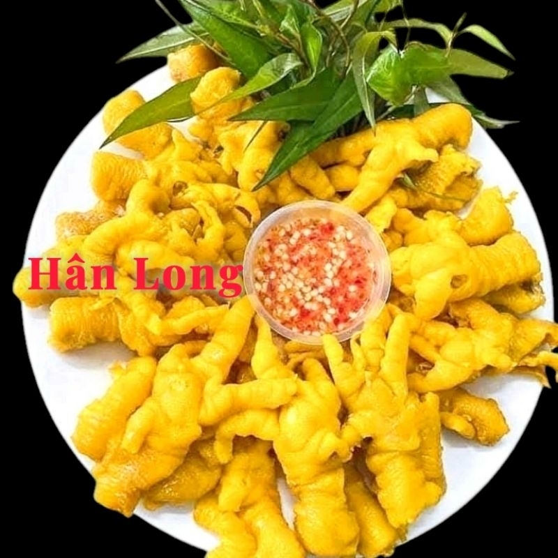 1 khay 500gr chân gà tươi ủ muối, rút xương - Gà ủ muối Hân Long