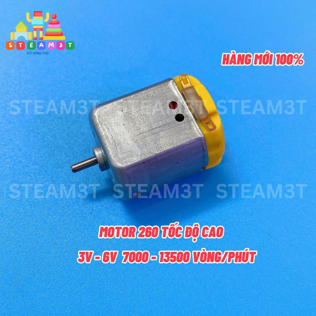 Motor mini DC 260 mã FN-260CN-2670-38 3V - 6V tốc độ 11500 - 24000 RPM - LK0347