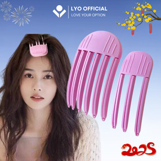 Lược Làm Phồng Chân Tóc, Kẹp Tạo Phồng Tóc Mái - Combo 2 Lược Kẹp Tóc 3 Răng - 6 Răng Cho Nam Nữ