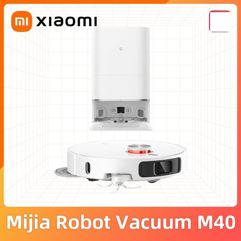 Robot hút bụi lau nhà Xiaomi Mijia M40 - Lực hút 12000Pa, 𝐭𝐢́𝐜𝐡 𝐡𝐨̛̣𝐩 𝐜𝐡𝐮̛́𝐜 𝐧𝐚̆𝐧𝐠 𝐪𝐮𝐞́𝐭, 𝐥𝐚𝐮, 𝐠𝐢𝐚̣̆