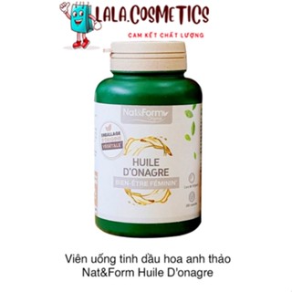 Viên uống hoa anh thảo hữu cơ Nat & Form Huile D'Onagre - Pháp - 200 viên
