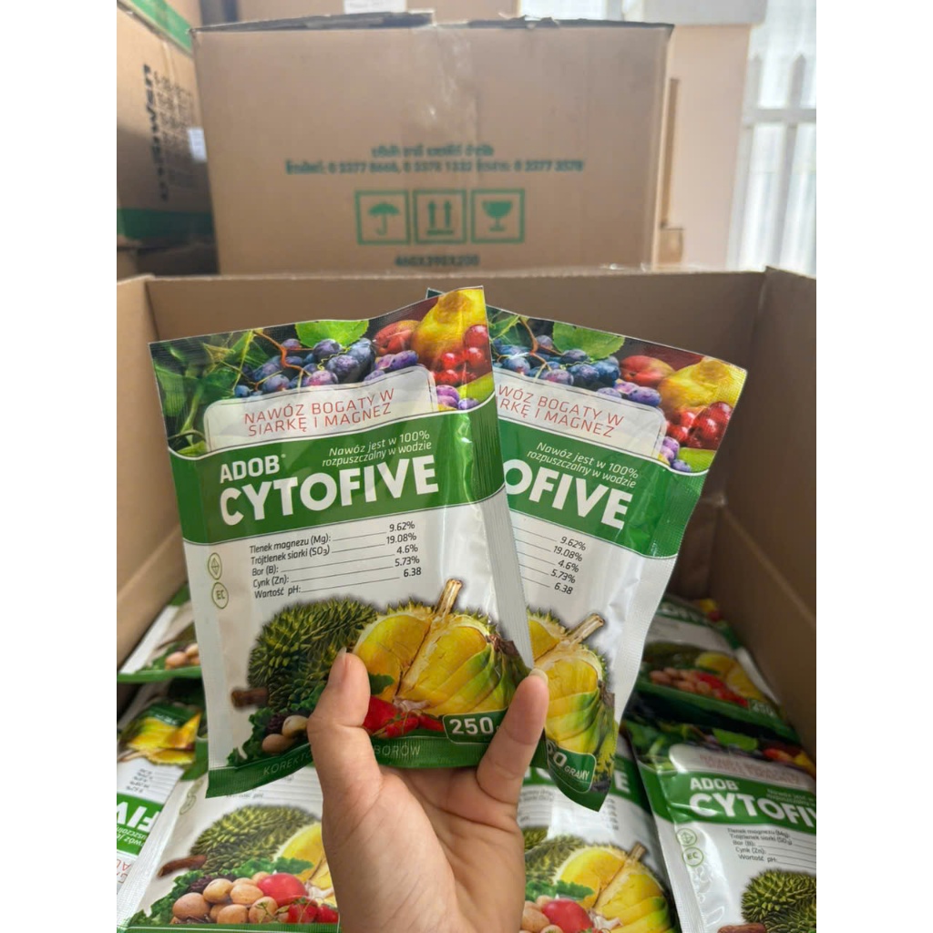 Cytofive- Phân bón vi lượng  Magie, Kẽm, Bo, Lưu Huỳnh gói 250g