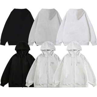 Áo Khoác Nỉ Hoodie Zip COTTON Form Boxy Thêu NQ30 DINO Cổ Cao Form Rộng Nam Nữ Unisex