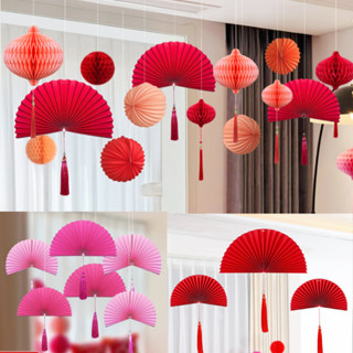 Quạt Giấy Gấp Treo Trang Trí Tết Decor Nhà Cửa Ngày Tết Đẹp Lạ Phong Cách Truyền Thống Và Hiện Đại
