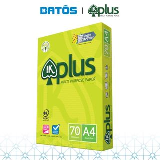 [Có VAT- 1 Ream] Giấy in A4 IK Plus 70gsm, 500 tờ/ Ream, nhập khẩu từ Indonesia.