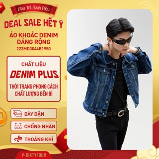 Áo Khoác Denim Nam Cao Cấp VSIXTYFOUR Ocean Blue Dáng Rộng Oversize Thanh Lịch Cá Tính - 222MD3044B1950
