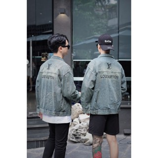 Áo Khoác Bò Đính đá 777, Eo vì, Ba len Ce Lin  Chất Jean Bò Hottrend 2024 ( Nam Nữ )