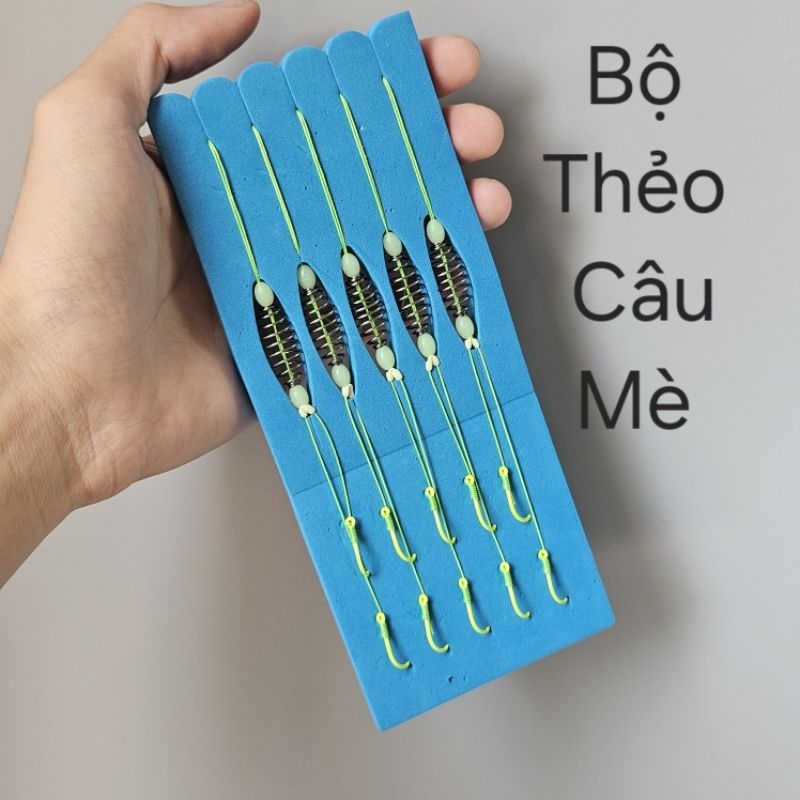 Thẻo Câu Mè, Lưỡi Thẻo Đôi Gắn Sẵn Lò Xo Nắm Mồi, Phụ Kiện Câu Đài, Lăng Xê, Câu Mè