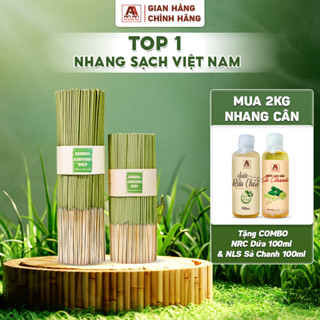 Nhang sạch Khuynh Diệp An An 1kg 100% lá cây thiên nhiên 30 cm 40 cm giúp đuổi muỗi, thơm phòng.