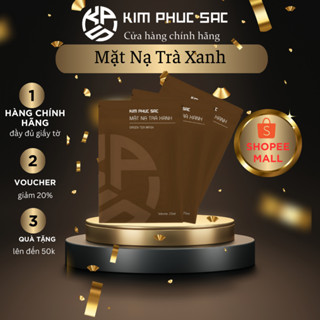 Mặt nạ dưỡng ẩm, căng bóng, dưỡng trắng da KIM PHỤC SẮC tinh chất trà xanh dung tích 25ml