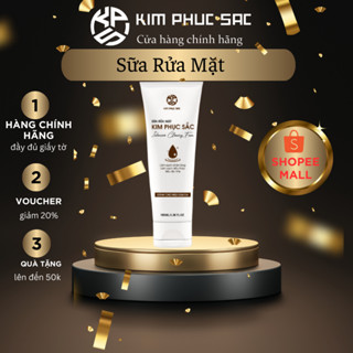 Sữa rửa mặt tạo bọt giúp giảm mụn, dưỡng ẩm, làm sáng da KIM PHỤC SẮC Luxyry dung tích 150ml