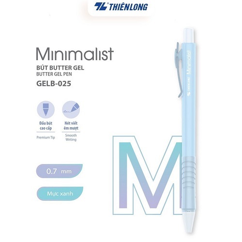 Combo 10 Bút gel B - Minimalist Butter Gel Thiên Long GELB-025