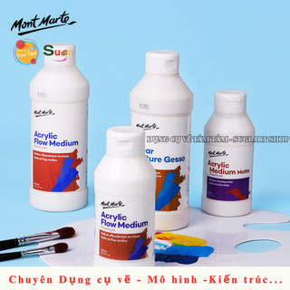 [ TÂM TÂM ] Dung môi pha màu acrylic , Medium acrylic Mont Marte tăng độ bóng, tăng độ mờ cho tranh