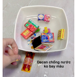 Mô hình đồ chơi thùng nước, mì, sữa 1/12