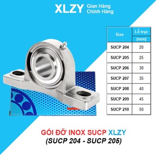 gối đỡ XLZY BẠC ĐẠN INOX SUCP208 SUCP209 SUCP210 gối đỡ XLZY vòng bi XLZY inox XLZY SUCP - vongbibacdanxlzy