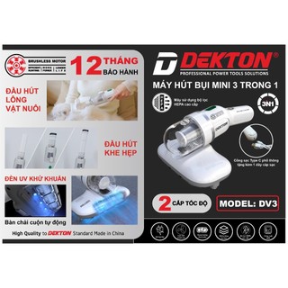 [THANH LÝ] Máy Hút Bụi Cầm Tay Đa Năng 3in1 Dekton DV3