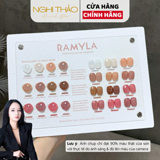 Set sơn gel thạch đục đa sắc RAMYLA 12 màu NGHI THẢO