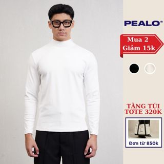 Áo giữ nhiệt nam nữ lót lông cổ 3 phân PEALO chất liệu cao cấp mềm mịn giữ nhiệt tốt