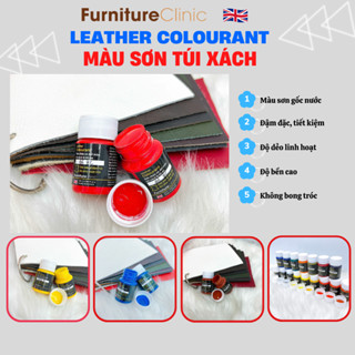 [TẶNG CHỐT MÀU] Màu sơn da gốc nước đẹp bền tiết kiệm Hãng Furniture Clinic – Leather Colourant 20ml