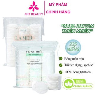  Bông tẩy trang Lamer La Soirée 225 Miếng Tròn Dai Mềm Premium Cotton Pads 100% Sợi Bông Tự Nhiên Chính Hãng 