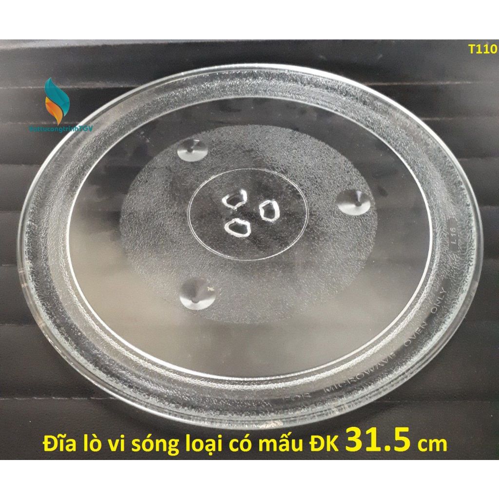 Đĩa lò vi sóng có mấu ĐK 31.5 cm dung cho các loại Lò vi sóng 25L-30L