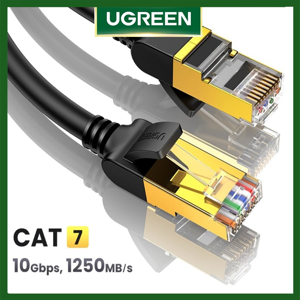 Dây Mạng bấm Sẵn Cat7 10Gbps UGREEN NW106 Tròn Và Dẹp Cao Cấp - Hàng Chính Hãng