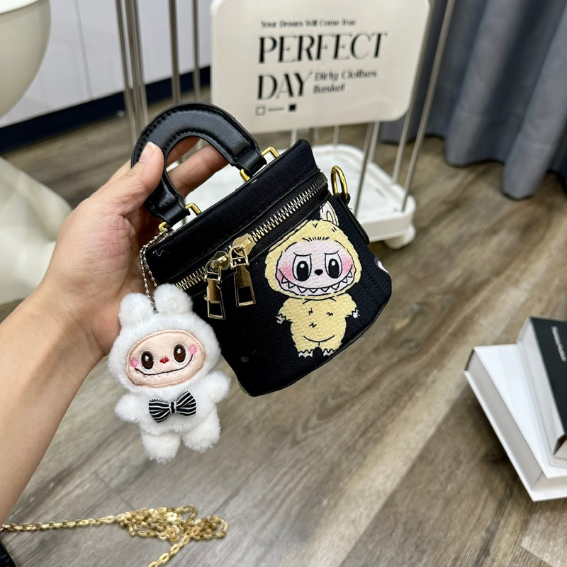 túi cốp  labubu đeo chéo mini đeo chéo, cầm tay đeo chéo hoạ tiết labubu cute dễ thương