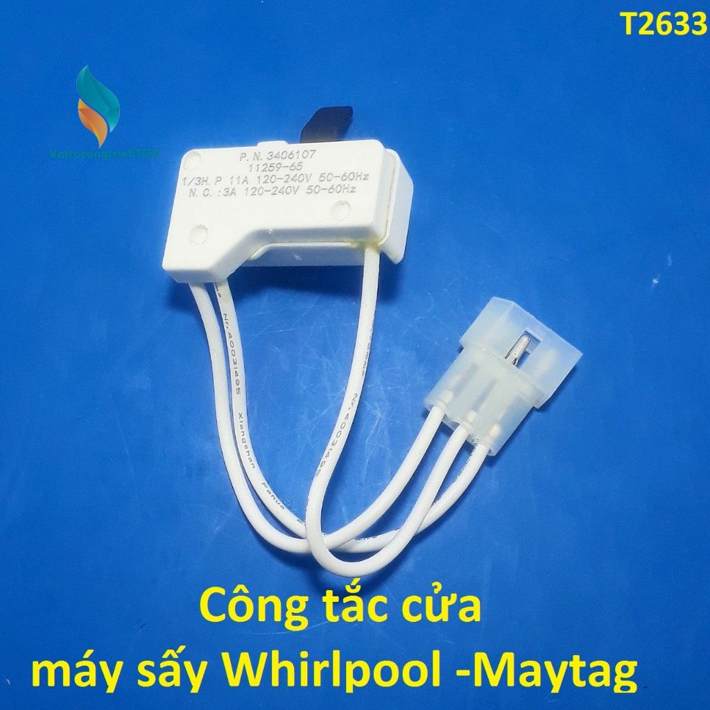 Công tắc cửa máy sấy Whirlpool - Maytag hãng
