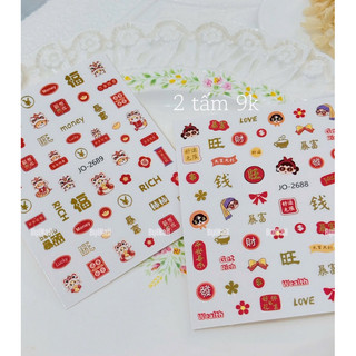 STICKER HÌNH DÁN TẾT 2 TẤM