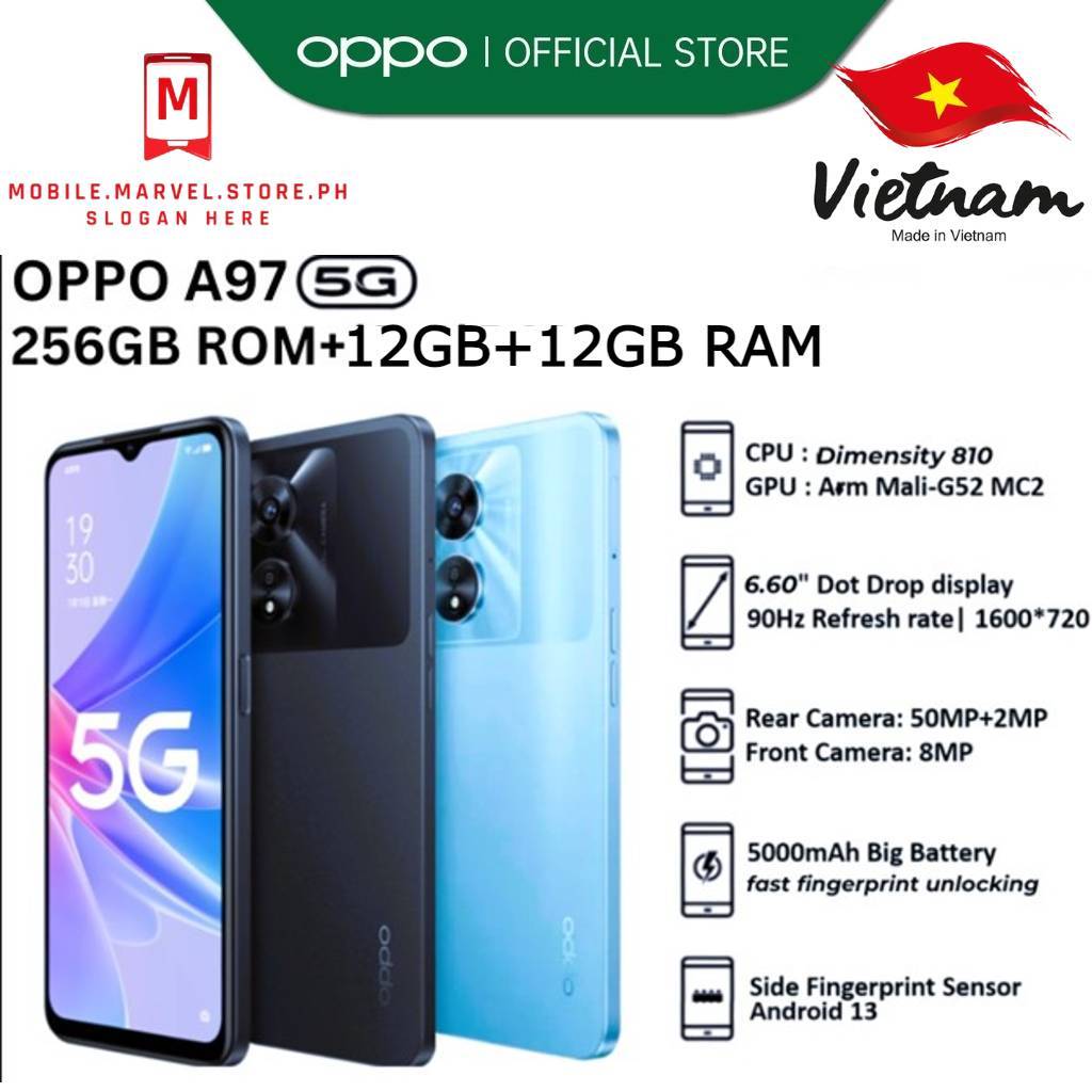 NEW FULL SET (OP) A97 5G smartphone | 8GB RAM + 256GB ROM | PUBG | 5000mAh battery