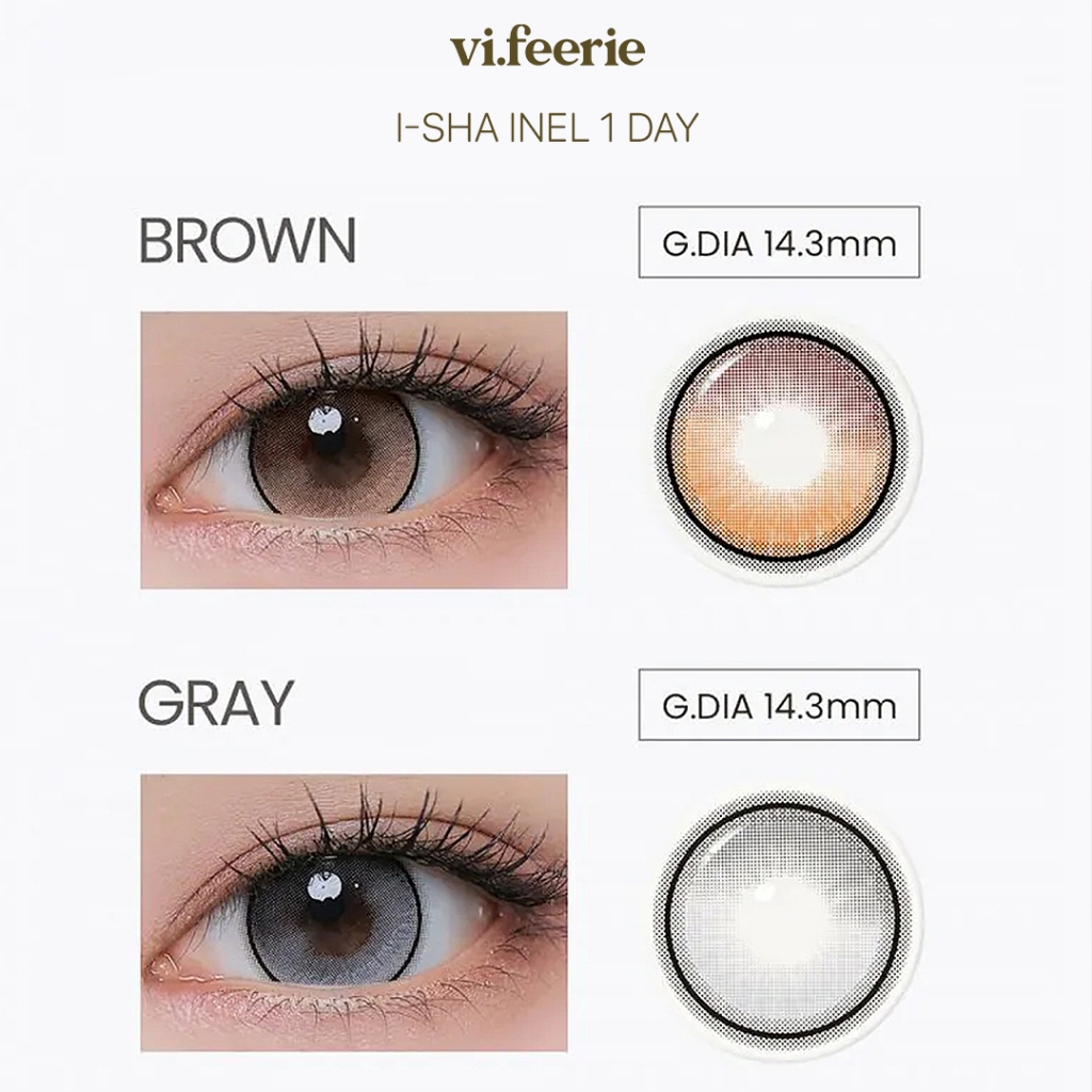 (I-SHA) Kính áp tròng ̣(lens) giãn tròng hack mắt to 1 ngày INEL Lens - VF Lens | BigBuy360 - bigbuy360.vn