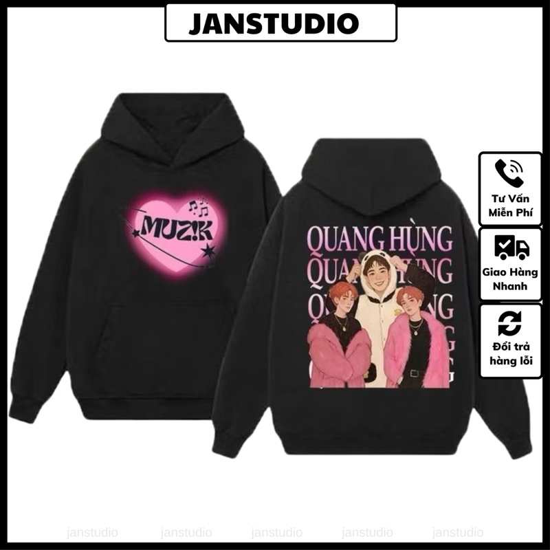 Áo hoodie Quang Hùng MasterD Muzik vải nỉ bông mẫu HOT cực đẹp