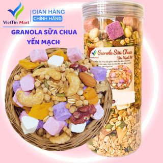  Granola Sữa Chua Yến Mạch Nổ Không Đường 500g VietTin Mart 