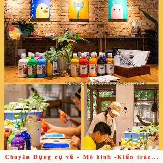[ TÂM TÂM ] Màu Poster Paint Mont Marte 500ml ( Metallic Poster , Fluoro Poster )