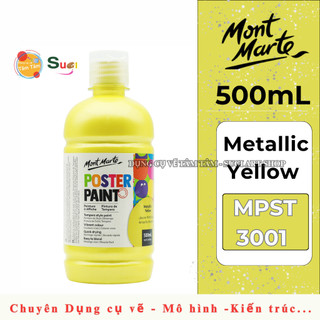 [ TÂM TÂM ] Màu Poster Paint Mont Marte 500ml ( Metallic Poster , Fluoro Poster )
