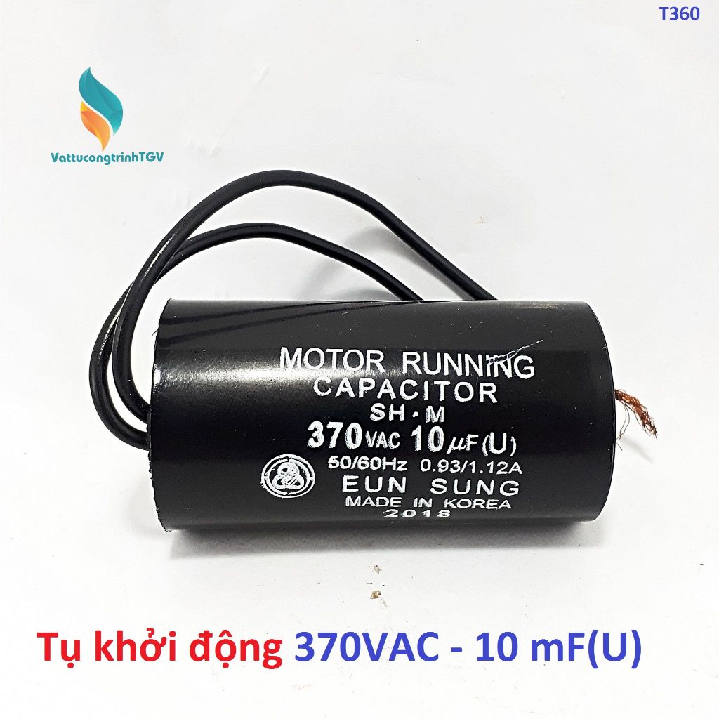 Tụ khởi động máy giặt 370VAC 10uF -12uF -15uF - 20uF