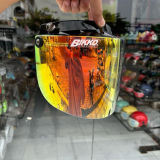  Kính Bogo Malysia Gắn Nón Bảo Hiểm Nữa Đầu và 3 4 Có 3 Nút Bấm Chống Nắng chống tia uv  dễ tháo lắp 