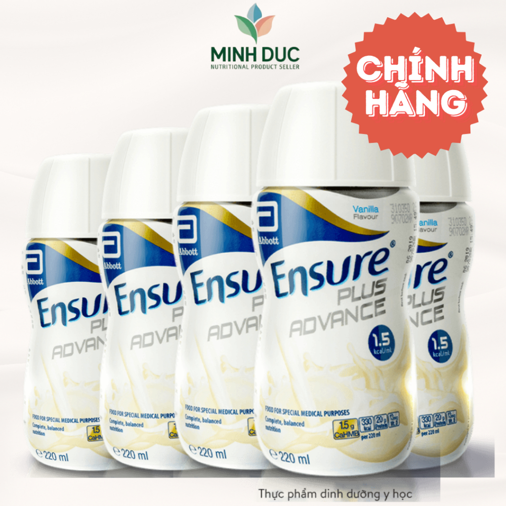 30 chai sữa Ensure Plus Advance 220ml - Năng lượng cao - dành cho người mới phẫu thuật, ốm dậy, nằm 