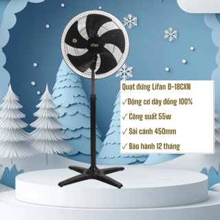 Quạt đứng công nghiệp Lifan Đ-18CXN 55W cánh 450mm gió mạnh vượt trội