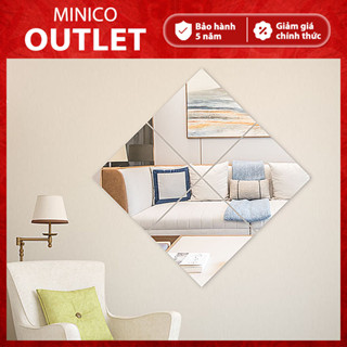 MINICO Gương Dán Tường Acrylic Toàn Thân Không Vỡ,hình vuông 20cm-30cm Gương Decor Decor Phòng gương OUTLET
