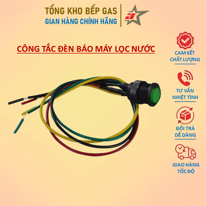 Công Tắc Đèn Báo Máy Lọc Nước RO (Loại 4 Dây)