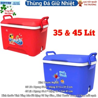 🌱thùng đá vuông 35 & 45l duy tân nhựa pp, công nghệ pu foam, an toàn vệ sinh thực phẩm 🌱duytanstore🌱
