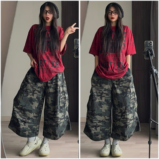 Quần Camo Lửng túi hộp, chất jean pha boly dày dặn, siêu cá tính, hàng cao cấp LOẠI 1,  unisex nam nữ mặc được