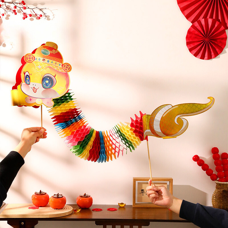 Rắn giấy xếp Rắn giấy múa rối Trang Trí Decor Tết